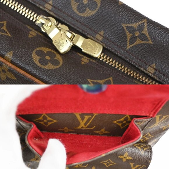 LOUIS VUITTON LV Excentri Cite Hand Bag Monogram Leather Brown main image 6